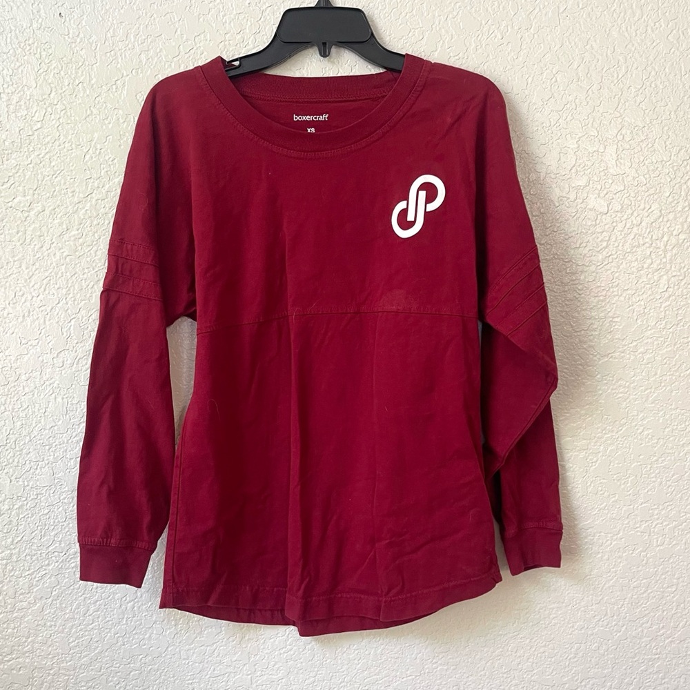 Poshmark Long Sleeve T Shirt Size XS Loose Fitted Red burgundy